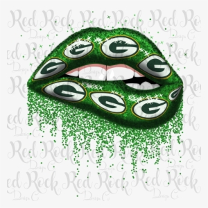 Green Bay Packers Glitter Lips