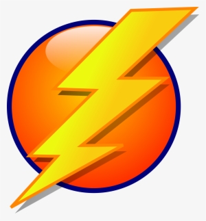 Lightning Orb Energy Icon Vector Clipart Image - Lightning Bolt Clipart