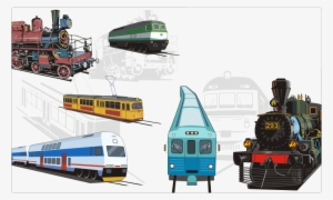 Trains And Trams Clipart - Train Vector