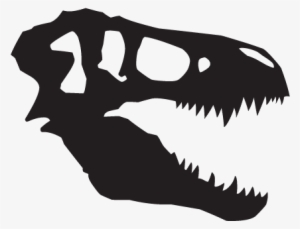 T-rex Skull Dinosaur Fossil Wall Art Decal - T Rex Skull Clip Art