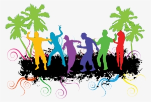 Party People Silhouette At Getdrawings - Dance Party Clipart