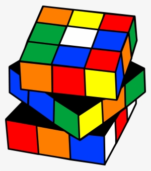 Train Clipart Cube - Rubik's Cube Clip Art