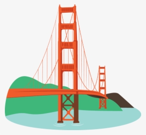 Golden Bridge Backgrounds Ready To Use Image - San Francisco Bridge Clip Art