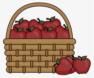 Teacher Apple Allpix Club - Apples In A Basket Clipart