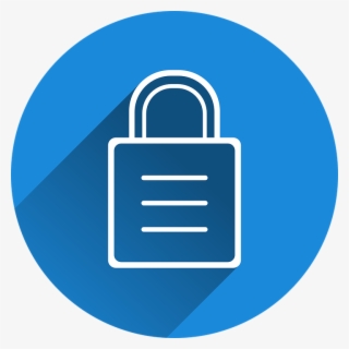 Internet Website Icons - Lock Icon Blue Png