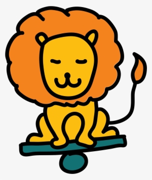 All Icons Are In The Flat Vector Style, However, Differ - Lion Stick Figure