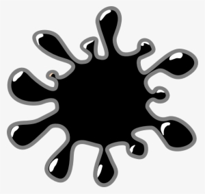 Slime Black 3 Clip Art At Vector Clip Art - Splash Clip Art