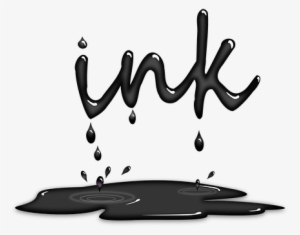 Ink Dripping Black Splashing Liquid Writin - Paint Dripping Into Puddle