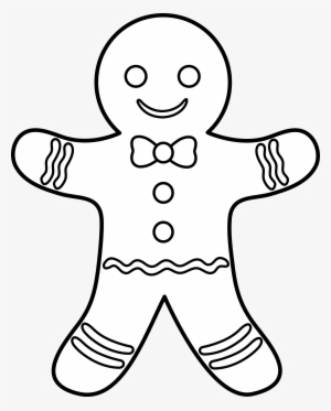 Clip Art Royalty Free Download Inspirational Coloring - Gingerbread Man Clipart Black And White