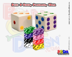 6 Sided Numbered Dice, D6 - Dice
