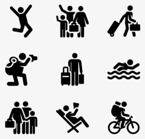Holiday Human Pictograms - Public Space Icon