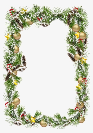 Pine Cone Png Download - Christmas Frame Border Png