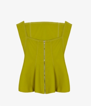 Corset In Green Viscose Twill - Blouse