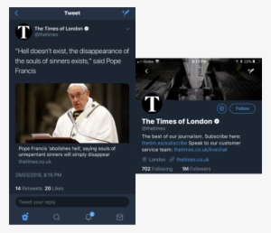 Times Of Uk - Pope Francis