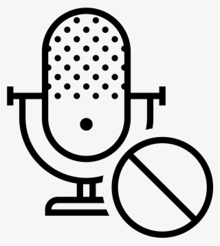 Block Microphone Icon - Spam Computing