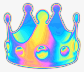 Crown Emoji Holographic Freetoedit - Crown Emoji