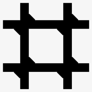 A Prison Symbol Consists Of Two Horizontal Lines And - Prison Logo