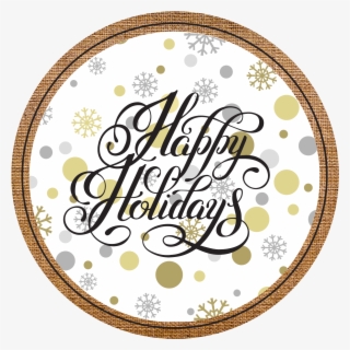 Popcorn Gift Tin - Happy Holidays Calligraphy