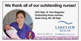 We Would Like To Congratulate Lakeview Hospital Nurse,