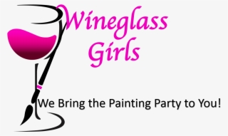 Girls Weekend With Wine Glass Logo
