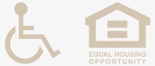 Blue Equal Housing Opportunity Logo