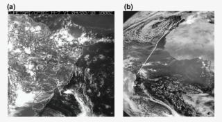 Meteosat-8 Vis Images With Dial Flight Paths Indicated - Monochrome