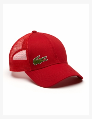 Lacoste Hat - Trucker Cap - Red - Lacoste Trucker Hat