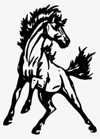 Mustang Clipart Face - Aldine Senior High School Logo