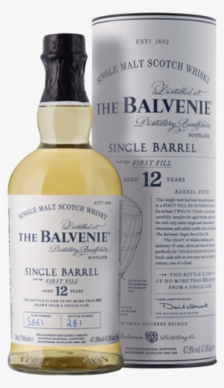 Balvenie 12 Year Old Single Barrel First Fill Scotch - Balvenie 14yo Caribbean Selection 700ml