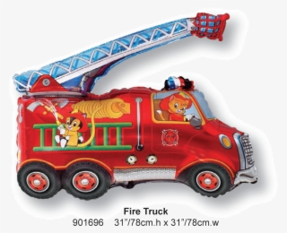 Fire Truck - Fire Truck Foil Balloon
