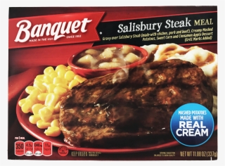 Banquet Meal, Salisbury Steak - Banquet Salisbury Steak Meal - 11.88 Oz Box