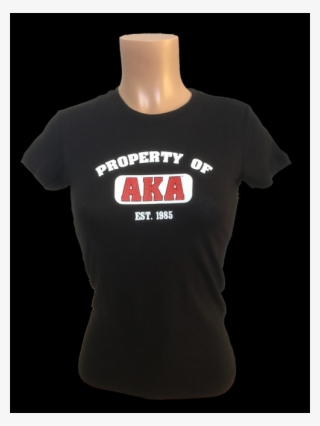 Women's Property Of Aka Black T Shirt Is Printed On - Active Shirt
