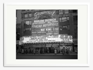 The Marquee Of The Paramount Theatre At 43rd Street - Poster