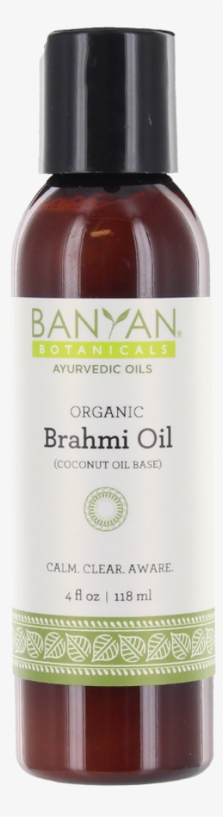 Brahmi Oil Coconut, Organic 4 Oz - Banyan Botanicals Daily Massage Oil (4 Fl Oz)
