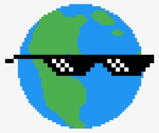 Pixilart Earth Anonymous Png Mlg Earth - Discord Pixel