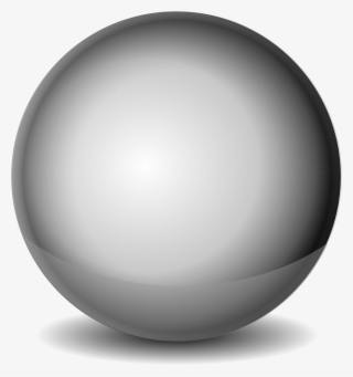 chrome metal ball png - metal orb png
