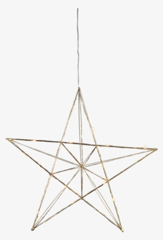 Star Line - Metal Decorative Star Line Star W. Leds Brass