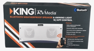 King Premium Rv Outdoor Speaker & Light - King Rvm2001