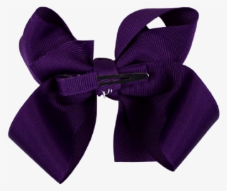 Solid Royal Purple Single Layer Bow - Formal Wear