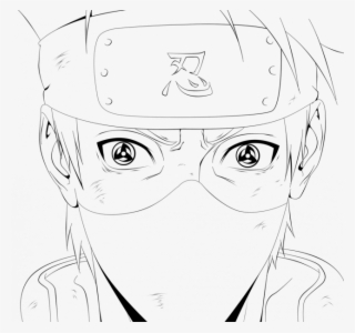 Naruto Kakashi Coloring Page - Kakashi Hatake Coloring Pages