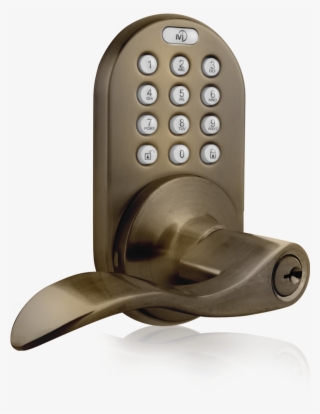 Keyless Entry Lever Handle Door Lock With Rf Remote - Milocks Keyless Electronic Door Lever With Keypad