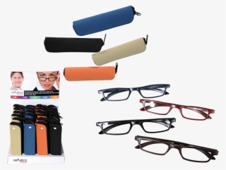 Reading Glasses With Plastic Frame In Plain Coloured - Composite Material