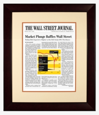 Flash Crash - Wall Street Journal Guide To Information Graphic -