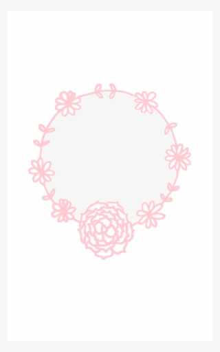 minimal pink white floral wreath iphone background - wreath