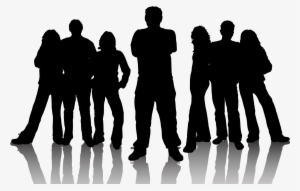 Happy Group Of People Transparent Png - Gang Silhouette