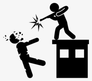 Man With A Gun Shooting Killing A Zombie From The Top - Shooting Icons
