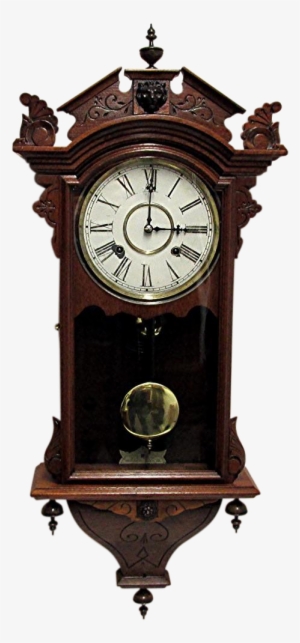 Waterbury Antique Wall Clock - Old Wall Clock Png