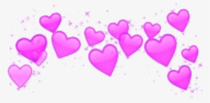 Crown Heart Hearts Emoji Emojis Splash - Crown Heart Emoji Png