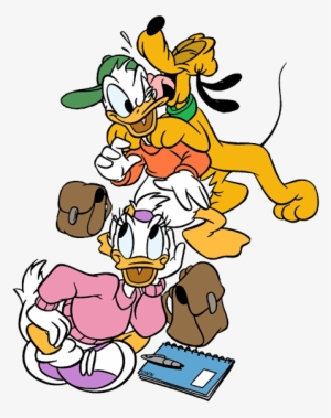 Back To School Clipart Disney - Daisy Duck And Pluto