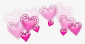 Hearts Love Heart Crown Beautiful Sticker Stickers - Pink Heart Crown Png